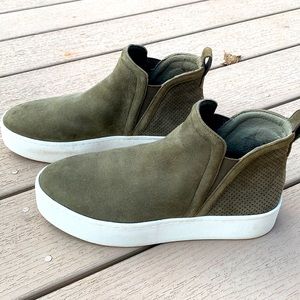Steve Madden army green ankle sneakers size 8